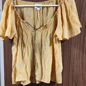 Zara Mustard Yellow Blouse